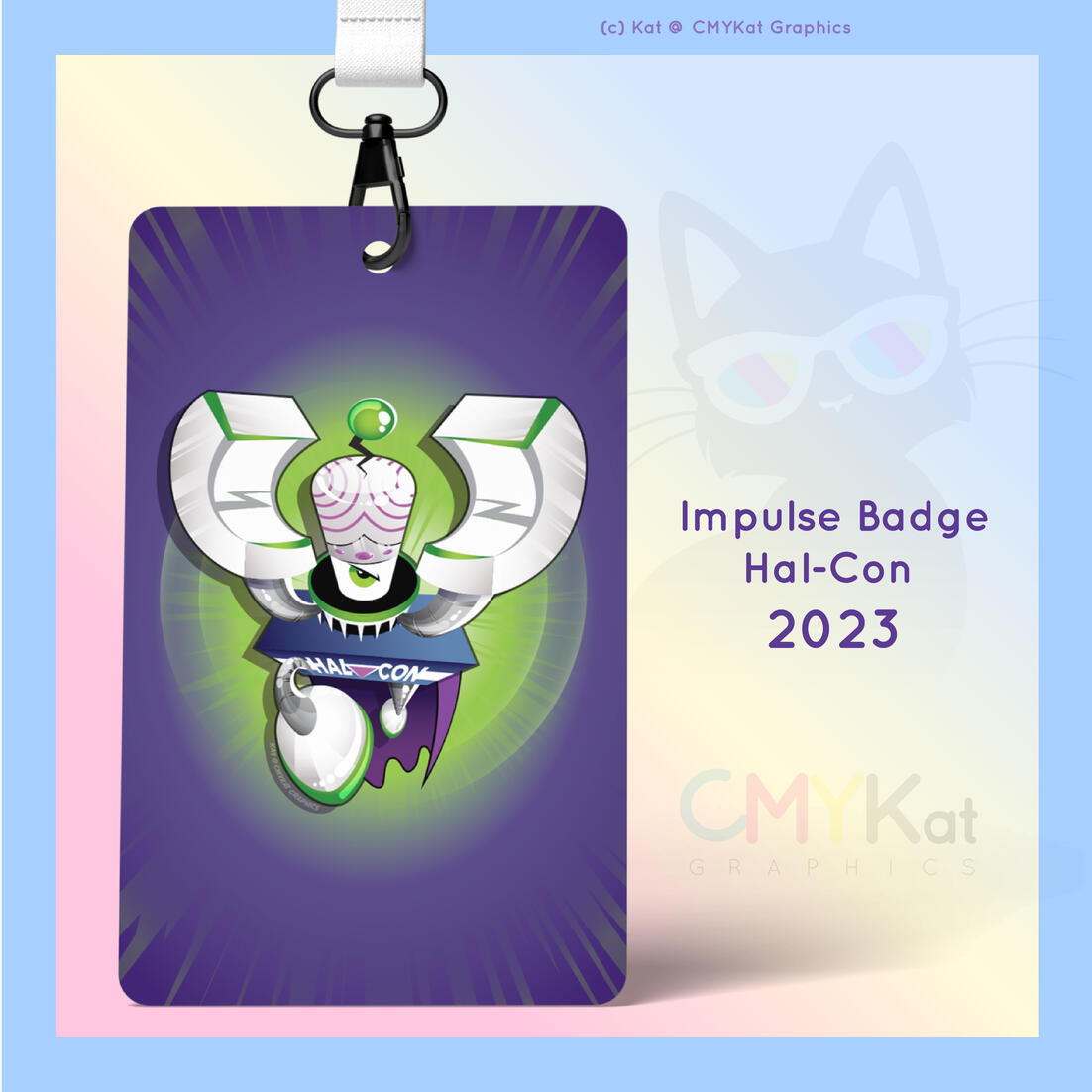 2023 Badge Design (Vector Illustration) for Hal-Con
