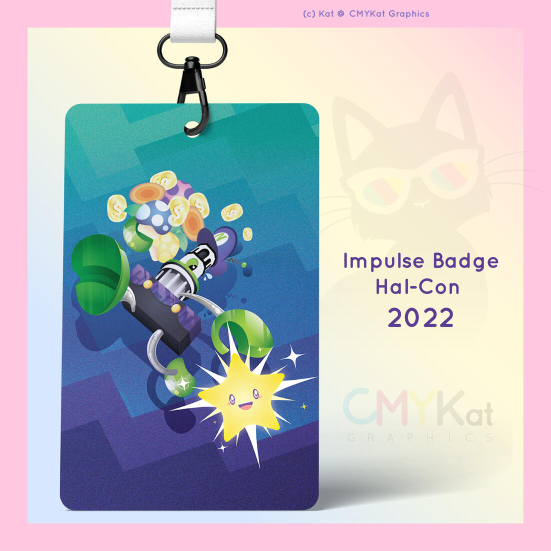 2022 Badge Design (Vector Illustration) for Hal-Con